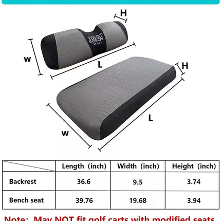 Golf Cart Front Seat Cover for EZGO RXV TXT Club Car DS,Mesh Golf Seat Protector