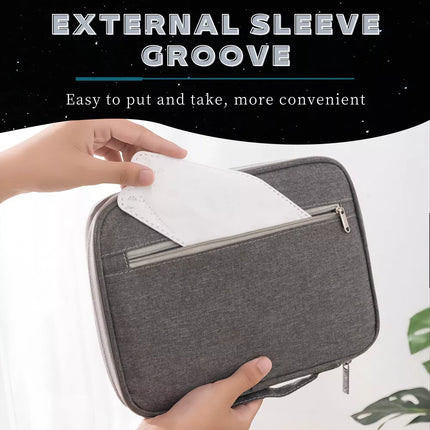 2Pcs Waterproof Passport Holder Travel Document Wallet RFID Bag Family Case Organizer L+S