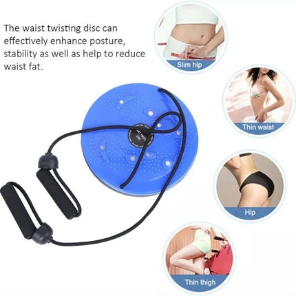 Waistwhisper Disc Ab Twister Board for Exercise Body Shaping Waist Twisting Disc Blue