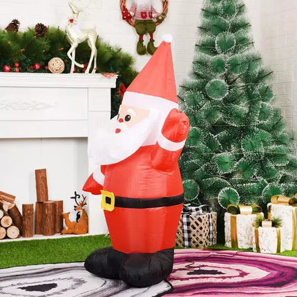 3.3ft Christmas Inflatable Santa Claus Decoration Built-In LED Lights Waterproof