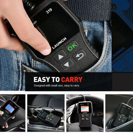 Diagnostic Engine Code Reader Fault OBD2 OBDII Scan Tool Car Scanner Free