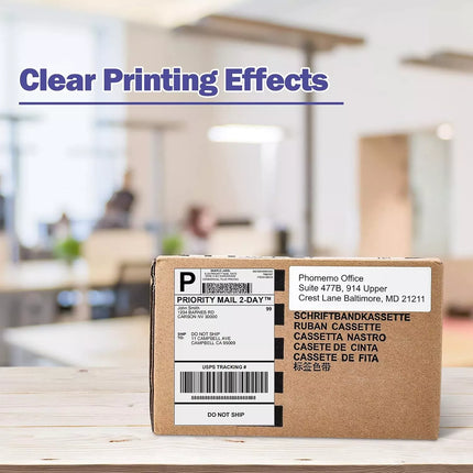(2 Rolls) Direct Thermal Shipping Label 100x150mm (500 Labels Per Roll ) 4x6'