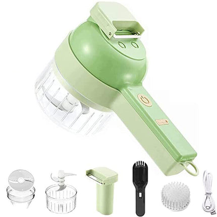 4 in 1 Mini Handheld Electric Vegetable Cutter Wireless Food Chopper Grinder