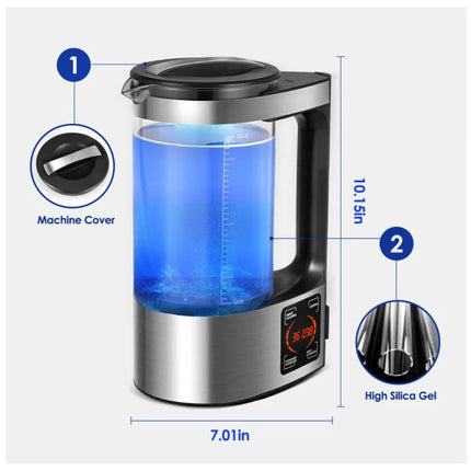 2L Electric Hydrogen Rich Alkaline Water Ionizer Generator Machine 220V Home