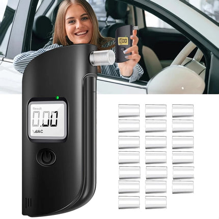 High Accuracy Digital Breathalyser LCD Display Portable Breath Alcohol Tester
