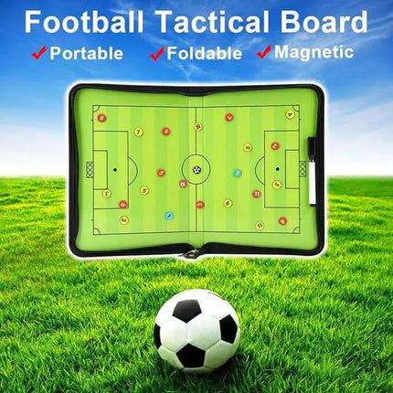 Foldable Football Coach Tactics Board Double-Sided Magnetic Coaching C