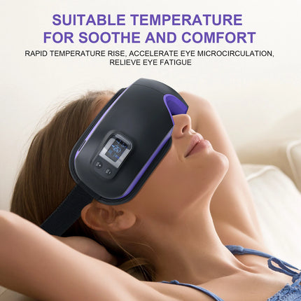 Heated Eye Massager with Music Sleep Relaxation Relaxing Eye Strain