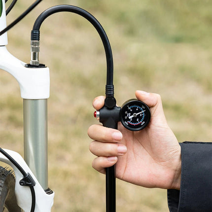 300PSI MTB Bike Shock Pump with Gauge for Mountain Bike Front/Rear Suspension