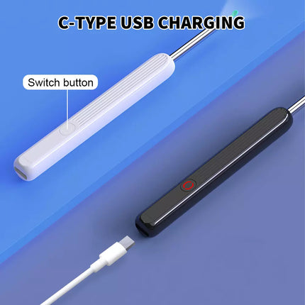Ear Cleaner Ear Wax Remover Camera Cleaning Removal Pick Tool Light Visual Scoop White