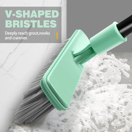 Tile Floors Brush Shower Cleaning Brush Long Handle Broom Scrubber Grout Brush