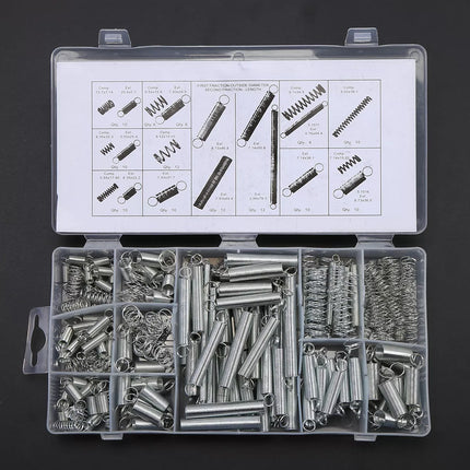 400pcs Small Spring Assortment Compression Extension Spring Metal Tension Spring