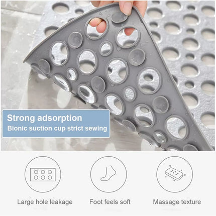 Large Bath Shower Mat Non-Slip Shower Mat Bathtub Mats Rubber Sucker Bathroom