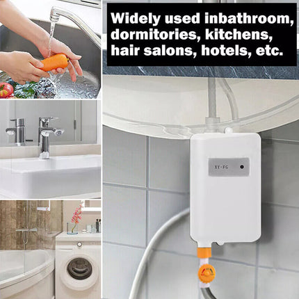 Electric Instant Hot Water System Tankless Shower Heater Under Sink Tap Faucet