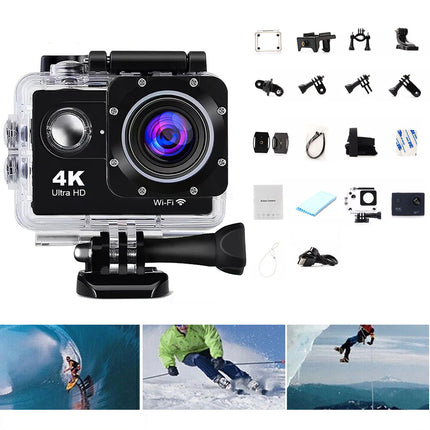 4K 2'' Ultra HD 1080P Sport WiFi 16MP Cam Action Camera DV Video Recorder Go Pro