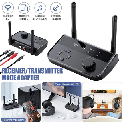 5.3 Long Range Bluetooth Transmitter Receiver For TV Home Stereo Audio Adapter