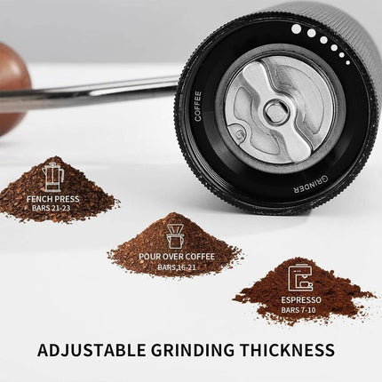 Manual Coffee Grinder Portable Stainless Steel Coffee Bean Grinders CNC Stainles