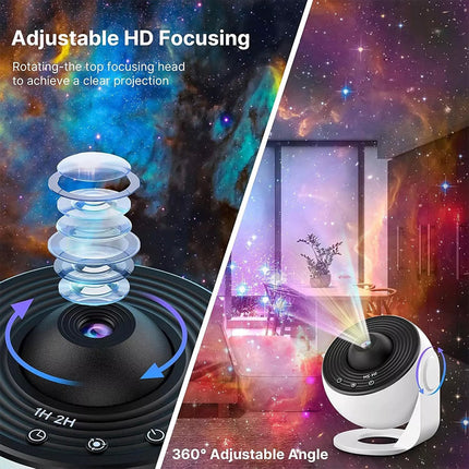 13in1 LED Planetarium Galaxy Projector 3D Star Theater Room Ceiling Decor Light