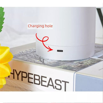 2 Head LED Sunflower Night Light Home Decorative Flower Lamp Rechargeable