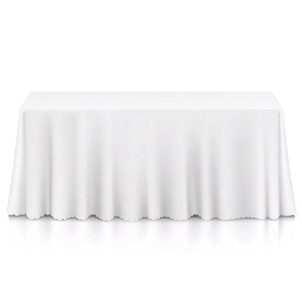 Large Full Fitted Rectangle Table Cloth Polyester Table Cover Wedding Party Home