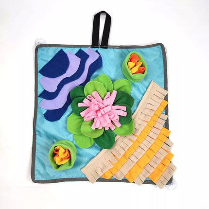 Pet Snuffle Mat Dog Puppy Slow Feeding Interactive Training Machine Washable