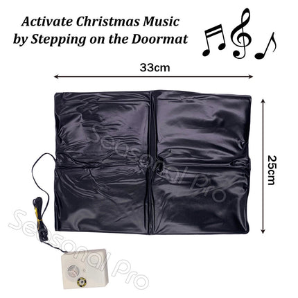 Christmas Classic Welcome Musical Doormat Sensor Xmas Gift Jingle Bells Festive