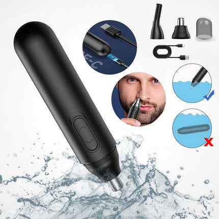 Painless USB Rechargeable Nose Hair Trimmer Facial Hair Trimmer Waterproof