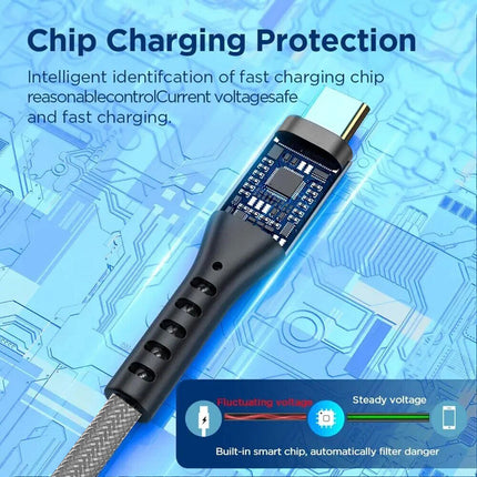 Silver Universal USB to Type C Charging Cable Fast Charger USB C Samsung Google Pixel