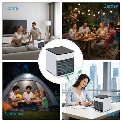 Portable Mini Air Cooler Fan Air Conditioner Cooling Fan Humidifier Desk USB Fan