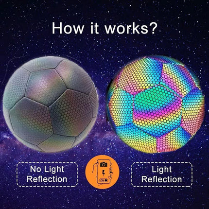 19cm Soccer Ball Glowing Footballs Student Adults Training Night Games Soccer Balls