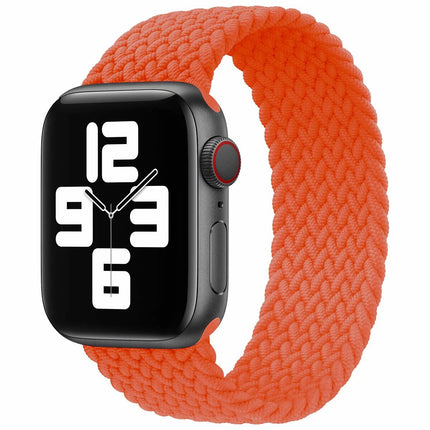 Nylon Elastic Band For Apple Watch 38/40/41mm Series 11 42mm SE 3 40mm Dark Orange