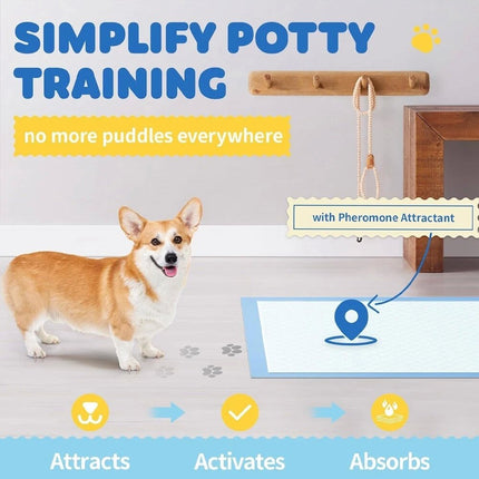 50Pcs Super Absorbent Disposable Dog Training Pads Pet Puppy Pee Pad Leak-Proof