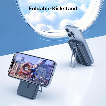 Black 10000mAh Power Magnetic Bank Wireless Charging Portable Charger for iphone