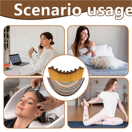2Pcs Lymphatic Contour Face Brush, Dry Brushing Face Brush,Lymphatic Drainage Massage