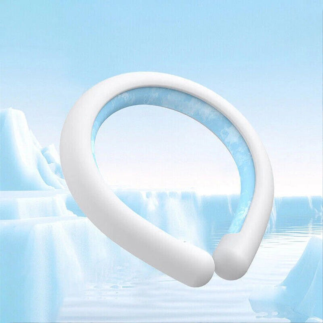 Neck Cooler Tube Wearable Cooling Neck Wraps Hands Free Cold Gel Ice Pack Outdoo