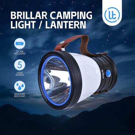 Portable LED Camping Light Lantern Outdoor Tent Lamp USB With Handle