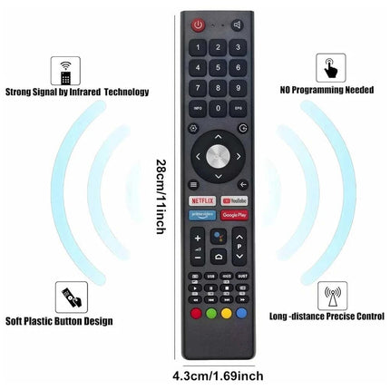 Universal For Kogan TV Replacement Remote Control CHIQ JVC Smart TV Televisions