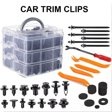 723x Car Trim Body Clips Kit Rivets Retainer Door Panel Bumper Plastic Fastener