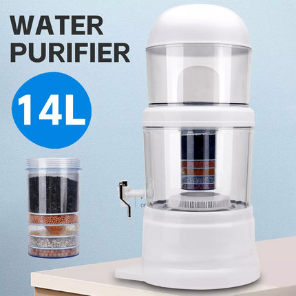 14L Water Purifier Ceramic Water Filter 8 Stages Bench Top Water Filter Carbon