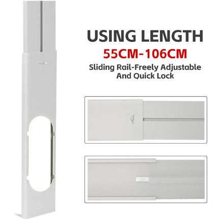 Portable Air Conditioner Spare Parts Gob+Window Slide Kit Plate (15cm)