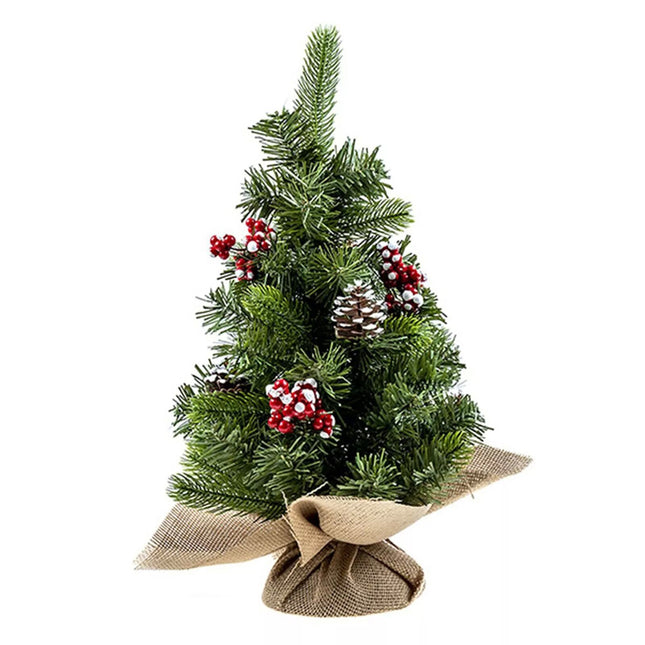 50cm Tabletop Mini Christmas Tree Artificial Traditional Xmas Pine Ornament