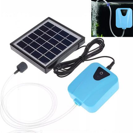 Solar Powered Water Pond Filter Pump Fish Tank Pool Aerator Air Pump Oxygenator