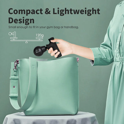 Mini Travel Massage Gun Compact Portable Deep Tissue Massager for On-the-Go Relief