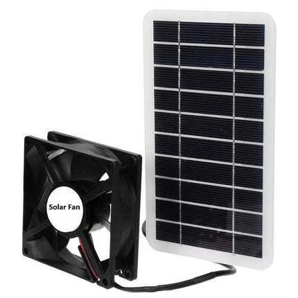 Portable 40W 12V Exhaust Fan Outdoor Solar Panel Powered Ventilator Fan