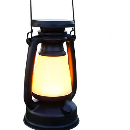 Outdoor Solar USB Rechargeable Camping Lantern Lamp Tent Hiking LED Light Lights