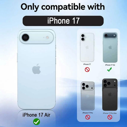 2Pcs iPhone 17 Air Screen protector Tempered Glass Case Friendly Full Cover