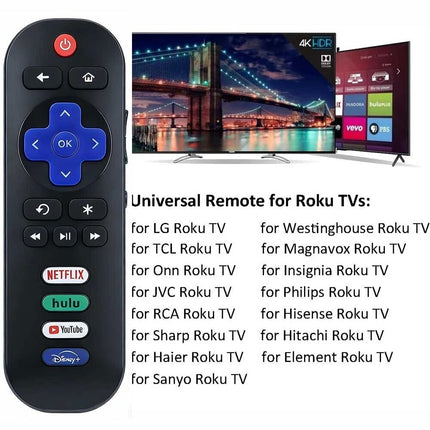 2 Packs Universal All in one Replacement Remote Control Compatible for Roku TV TCL Kogan