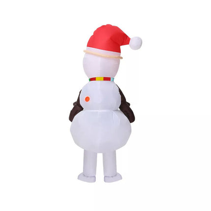 2m Inflatable Snowman Costume Cosplay Adult Xmas Fancy Dress Suit Party