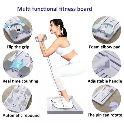 Purple Abdominal Exercise Board Push Up Board Pilates Reformer Set Fitness Equipment