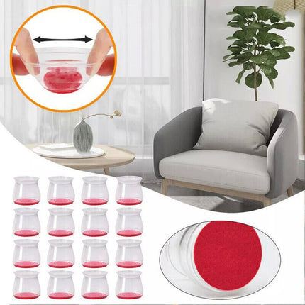 Slider Chair Leg Protector For Hardwood Floors Fits All Shape Chair 48Pcs