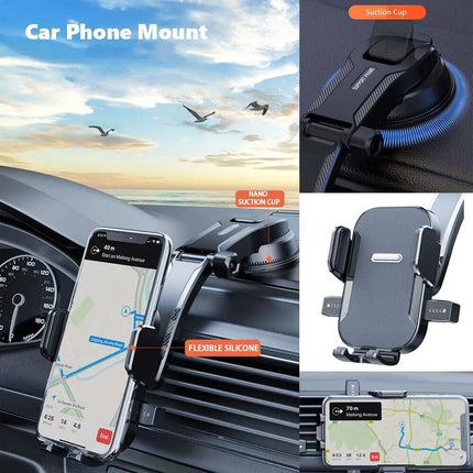 Universal 360° Car Mount Holder Phone Stand For GPS Mobile iPhone Samsung Galaxy